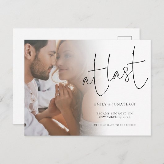 Manuscript bij de laatste aankondiging van het Ver Briefkaart (Voorkant / Achterkant)