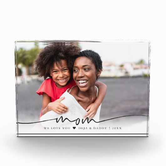 Manuscript bij mam | Wij houden van u Fotoblokken (Voorkant)