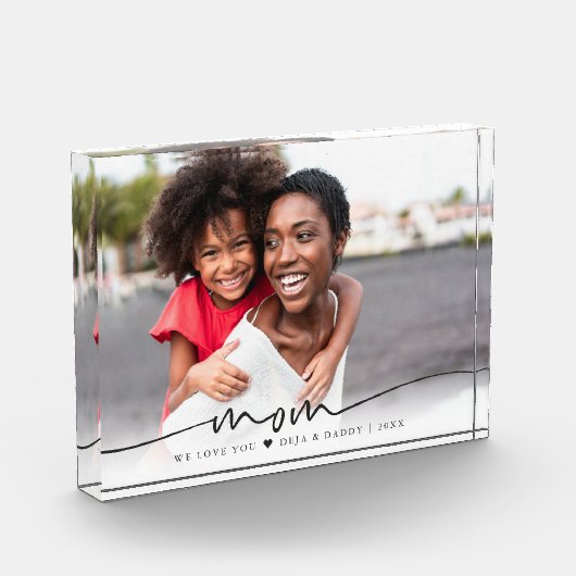 Manuscript bij mam | Wij houden van u Fotoblokken (Links)