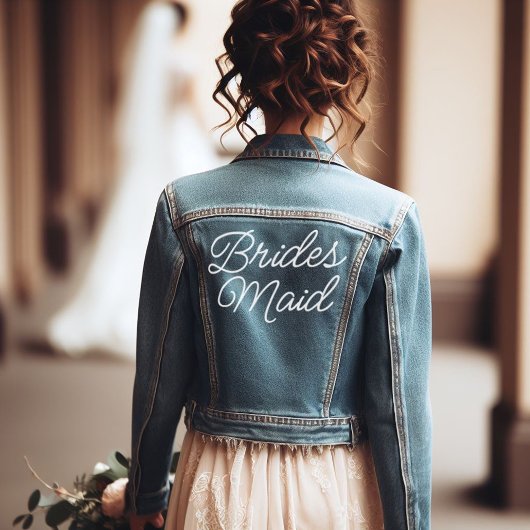 Manuscript Bridesmaid Denim Jacket