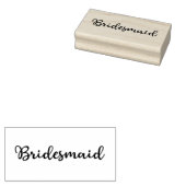 Manuscript Bridesmaid Rubber Stamp Rubberstempel (Gestempeld)
