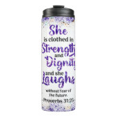 Manuscript Butterfly, spreekwoordvoerder voor vrou Thermosbeker (Voorkant)