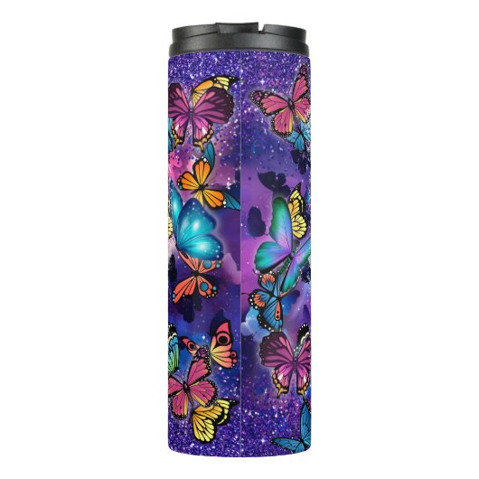 Manuscript Butterfly, spreekwoordvoerder voor vrou Thermosbeker (Achterkant)