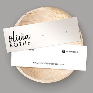 Manuscript Champagne Gold Gradient Stud die Mini v Mini Visitekaartje