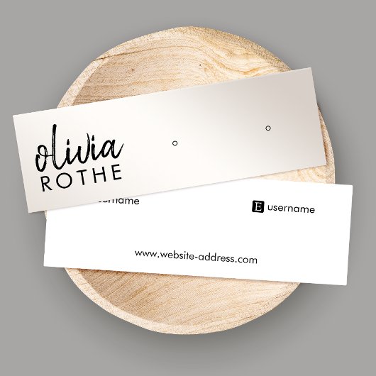 Manuscript Champagne Gold Gradient Stud die Mini v Mini Visitekaartje