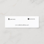 Manuscript Champagne Gold Gradient Stud die Mini v Mini Visitekaartje (Achterkant)