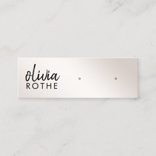 Manuscript Champagne Gold Gradient Stud die Mini v Visitekaartje (Voorkant)