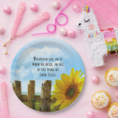 Manuscript, Colossians 3:17 Papieren Bordje (Feest)