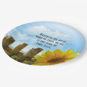 Manuscript, Colossians 3:17 Papieren Bordje (Gekanteld)