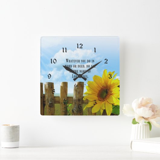 Manuscript, Colossians 3:17 Vierkante Klok (Huis)