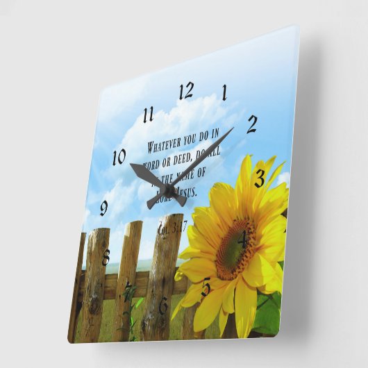 Manuscript, Colossians 3:17 Vierkante Klok (Hoek)