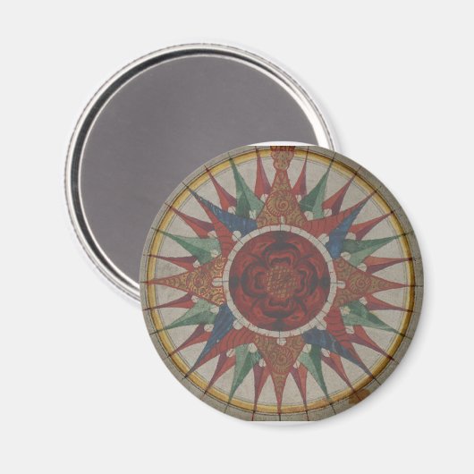 Manuscript Compass Roos Magneet (Voorkant / Achterkant)