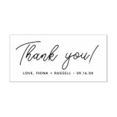 Manuscript Dank u Naam Rubberstempel (Afrduk)