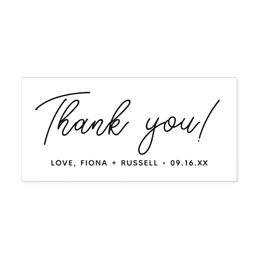 Manuscript Dank u Naam Rubberstempel (Afrduk)