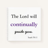 Manuscript De Heer zal u leiden Notitieboek (Voorkant)