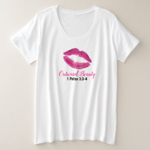 Manuscript - de vrouwen plus-Grootte Basis T-shirt