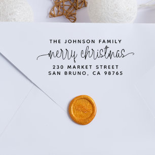 Manuscript die Kerst & Familienaam van de Familie  Rubberstempel