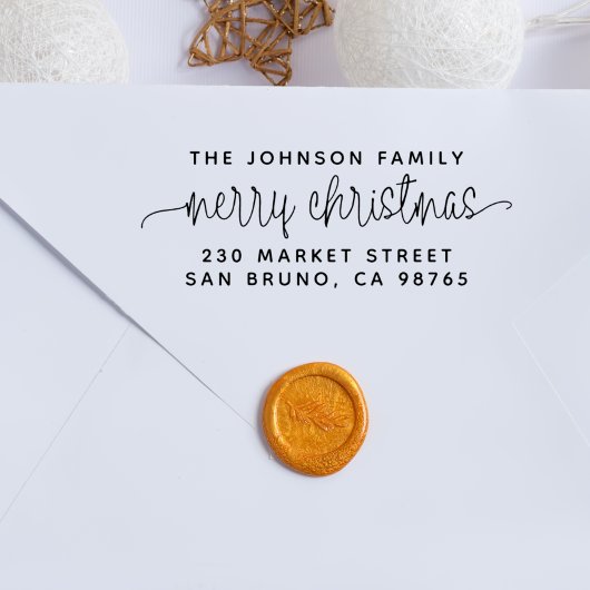 Manuscript die Kerst & Familienaam van de Familie Rubberstempel