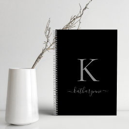 Manuscript Elegant Black en Silver Notitieboek