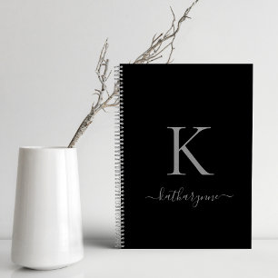 Manuscript Elegant Black en Silver Notitieboek