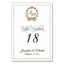 Manuscript Elegant Typography Black Gold Wreate Kaart
