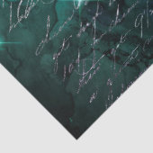 Manuscript en Lichten op Paarse en Groene Decoupag Tissuepapier (Detail)