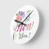 Manuscript Floral wall  Ronde Klok (Hoek)