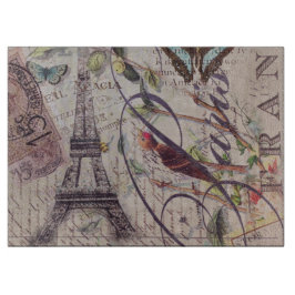 Manuscript Franse landvlinder Paris Eiffel Tower Snijplank