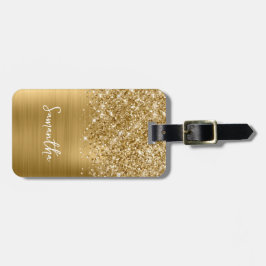 Manuscript Glittery Gold Glam Bagagelabel