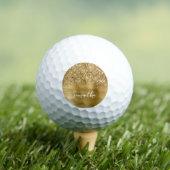 Manuscript Glittery Gold Glam Golfballen (Insitu Shirt)