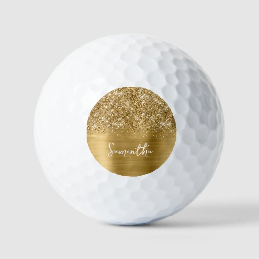 Manuscript Glittery Gold Glam Golfballen (Voorkant)