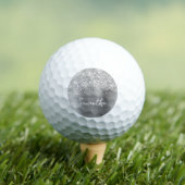Manuscript Glittery Silver Glam Golfballen (Insitu Shirt)