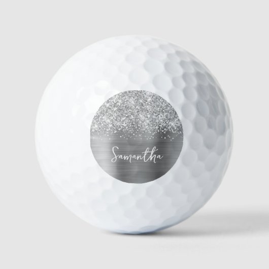 Manuscript Glittery Silver Glam Golfballen (Voorkant)