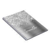 Manuscript Glittery Silver Glam Notitieboek (Rechterzijde)