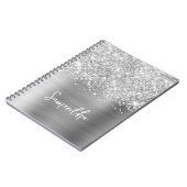 Manuscript Glittery Silver Glam Notitieboek (Linkerzijde)