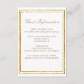 Manuscript Gold Border Weduwest Informatie Informatiekaartje (Voorkant)