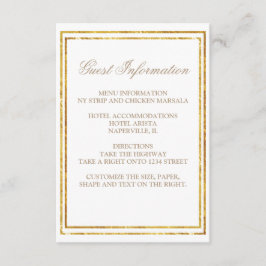 Manuscript Gold Border Weduwest Informatie Informatiekaartje