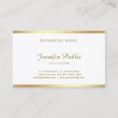 Manuscript Golden Calligrafie Elegant Smart Modern Visitekaartje (Achterkant)