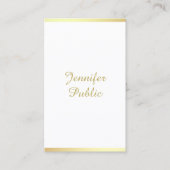 Manuscript Golden Calligraphy Creative  Modern Visitekaartje (Voorkant)