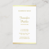 Manuscript Golden Calligraphy Creative  Modern Visitekaartje (Achterkant)