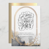 Manuscript Good Tidings of Comfort and Joy Kerstmi Feestdagenkaart (Voorkant / Achterkant)