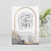 Manuscript Good Tidings of Comfort and Joy Kerstmi Feestdagenkaart (Staand voorkant)