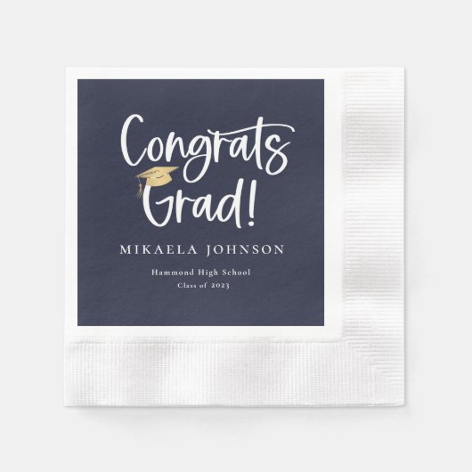 Manuscript Graduation Party Napkins Servet (Voorkant)