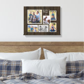 Manuscript Grandpas Blessings Family Photo Collage Canvas Afdruk (Insitu (Slaapkamer))
