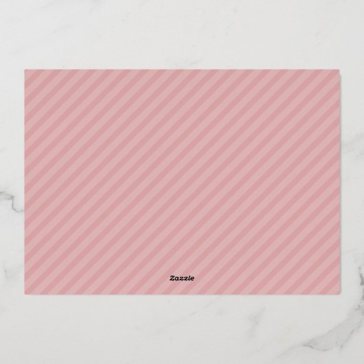 Manuscript hallo bijnaam roze één fotogeboortenber folie uitnodiging (Achterkant)