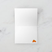 Manuscript 'hallo'! Herfst pomkin Note-kaarten Bedankkaart (Binnen)