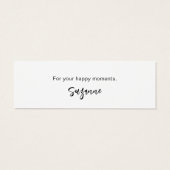 Manuscript Handgemaakt met Love Small Business Min Mini Visitekaartjes (Achterkant)