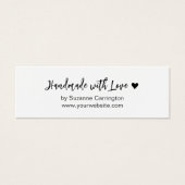 Manuscript Handgemaakt met Love Small Business Min Mini Visitekaartjes (Voorkant)