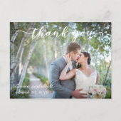 Manuscript Handgeschreven Fotobruiloft Hartelijk d Briefkaart (Voorkant)