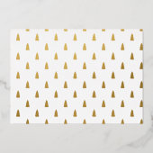 Manuscript Handgeschreven Joyful Tidings Foto Folie Feestdagenkaart (Achterkant)